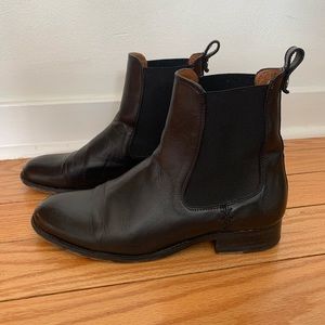 Frye Black Leather Chelsea Boots